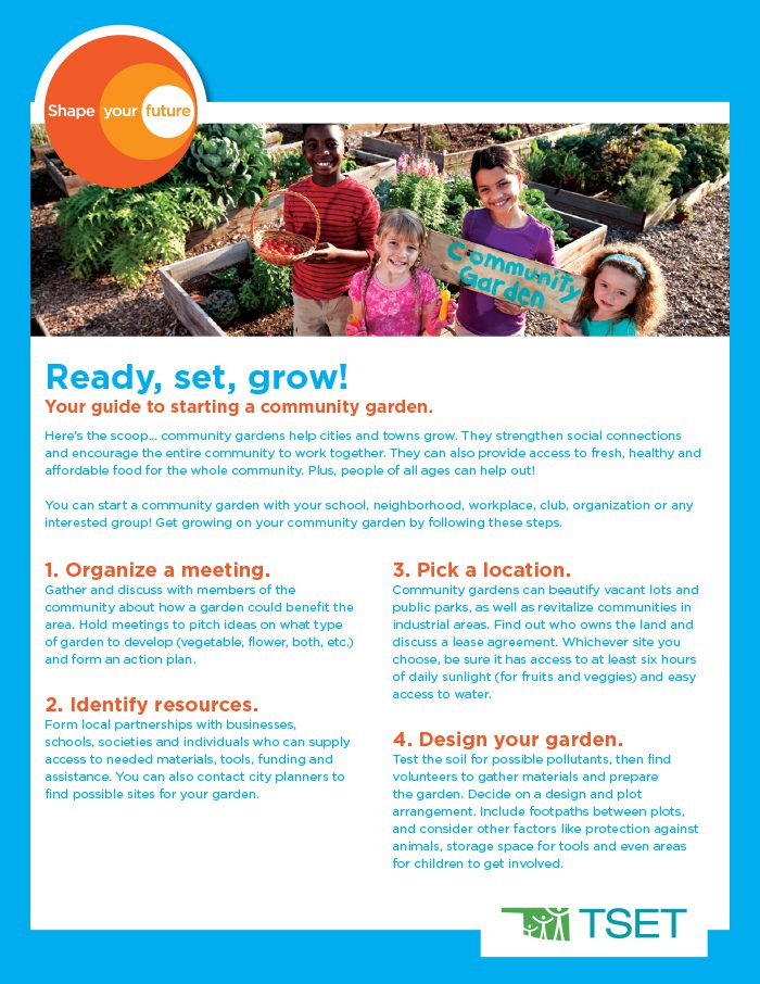 Community garden flyer poster download