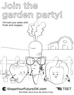 Garden Party Coloring Page Download