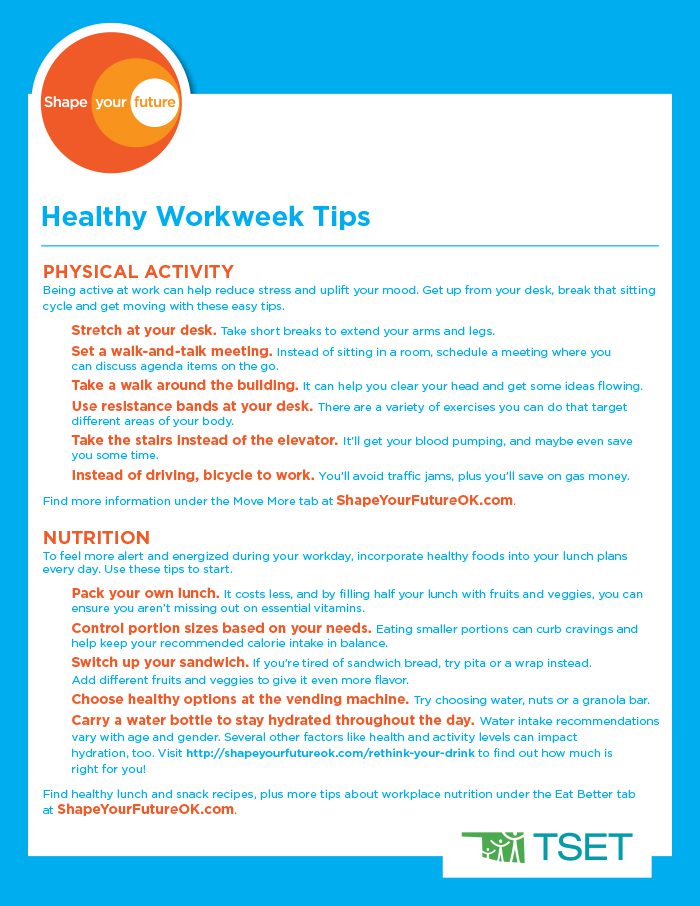 Healthy Workweek Tips Download