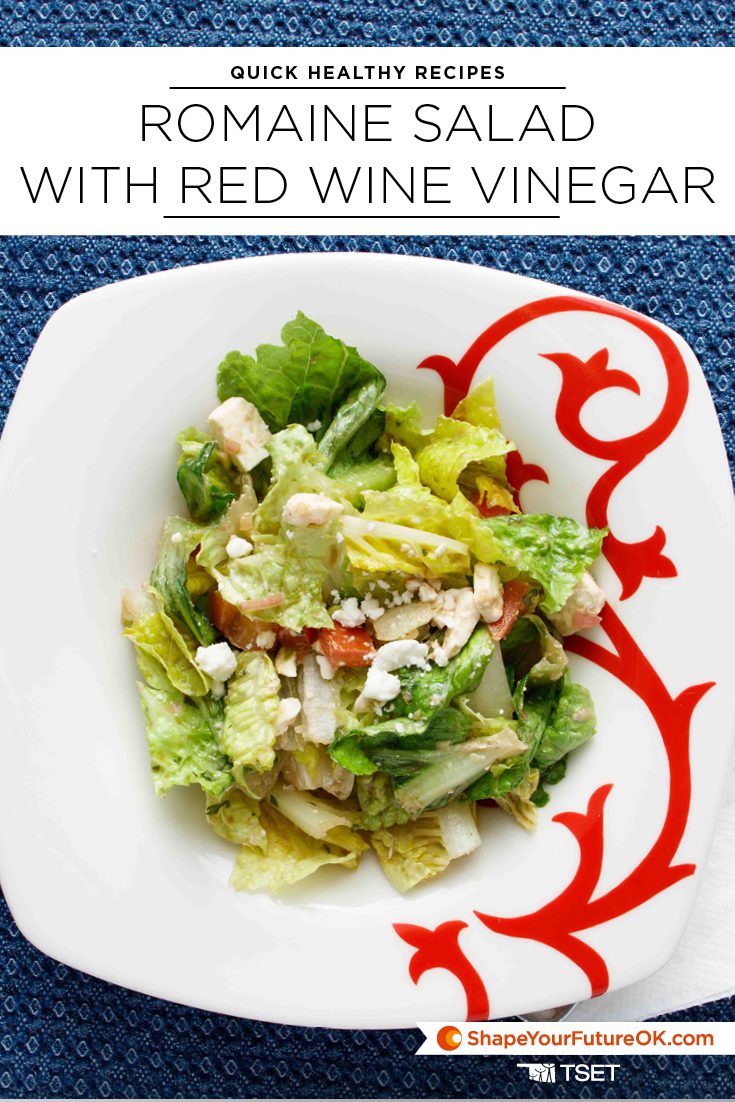 Romaine Salad with Red Wine Vinaigrette