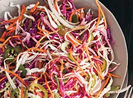 Red Cabbage & Jalapeño Slaw