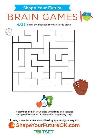 brain games: maze worksheet download