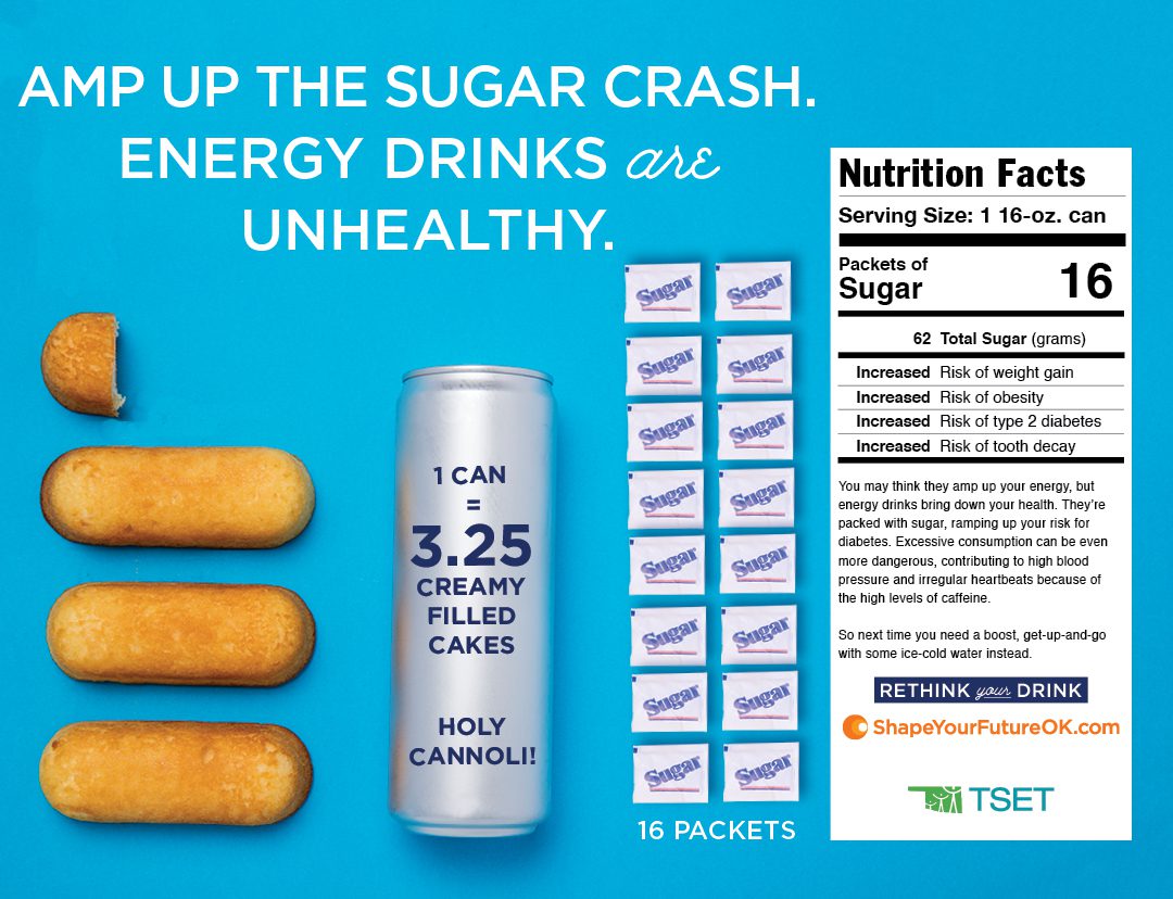 Rethinkg your drink - energy drink poster download