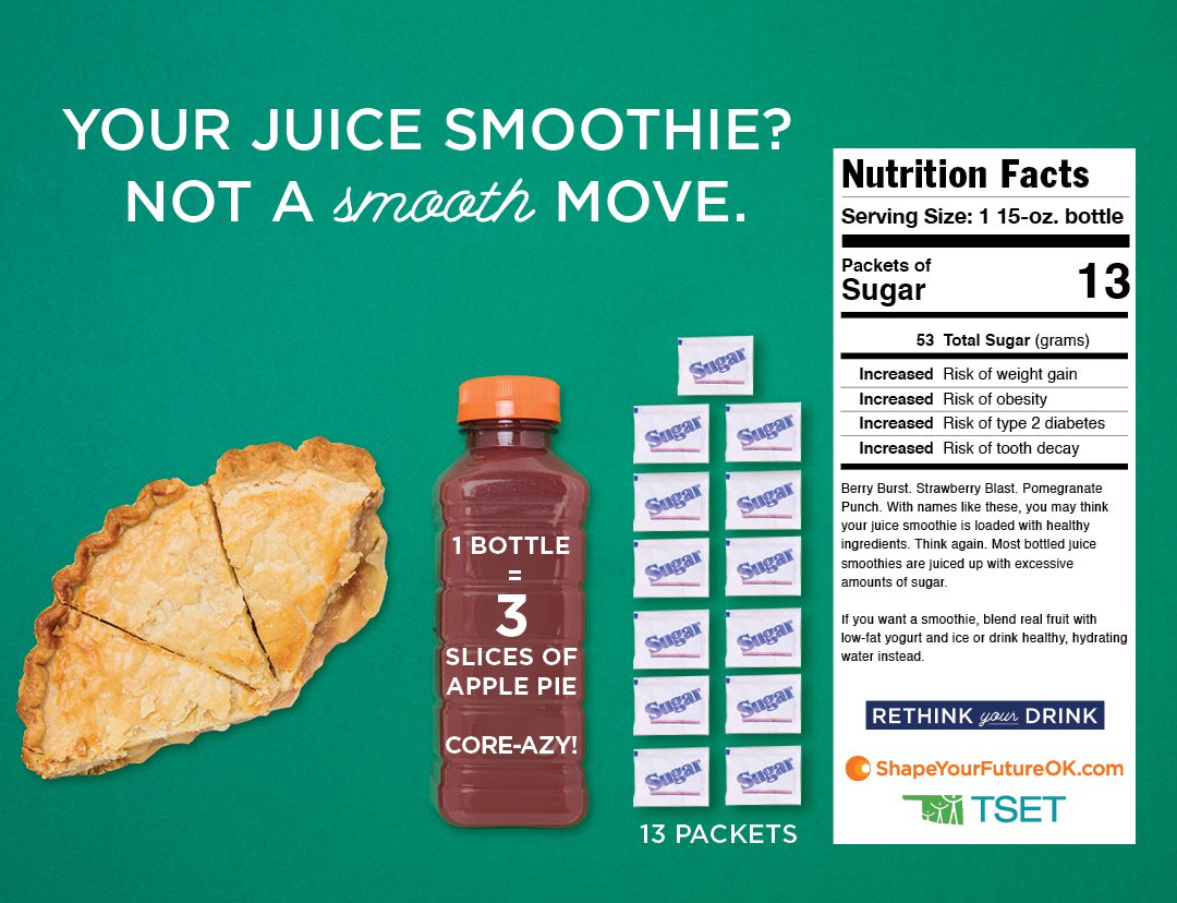 Rethink your drink - smoothie poster download