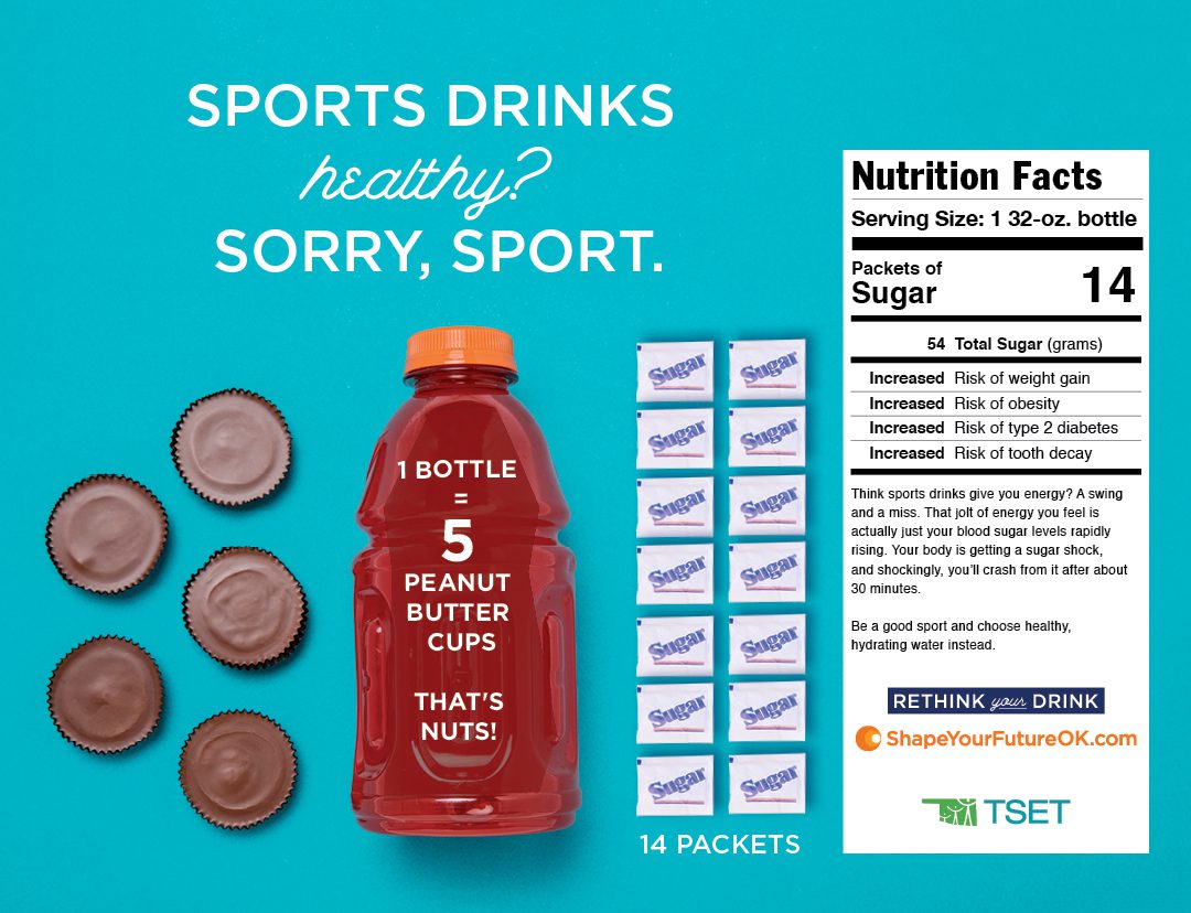 Rethink your drink - sports drink poster download