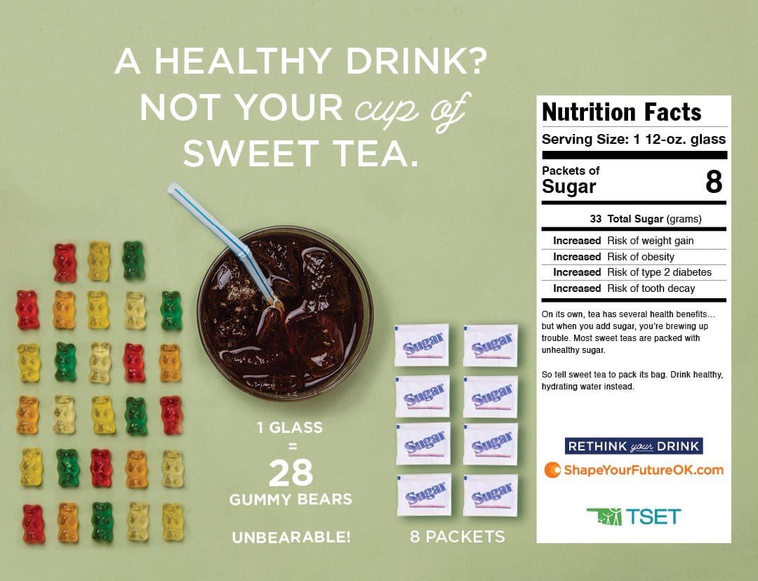 Rethink your drink - sweet tea poster download