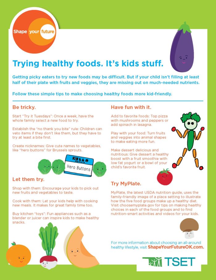 Try New Fruits and Veggies Flyer Download