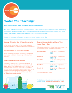Water Classroom Activity Flyer Download