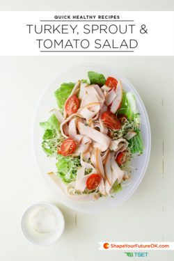 turkey sprout and tomato salad