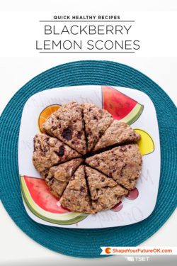 blackberry lemon scones