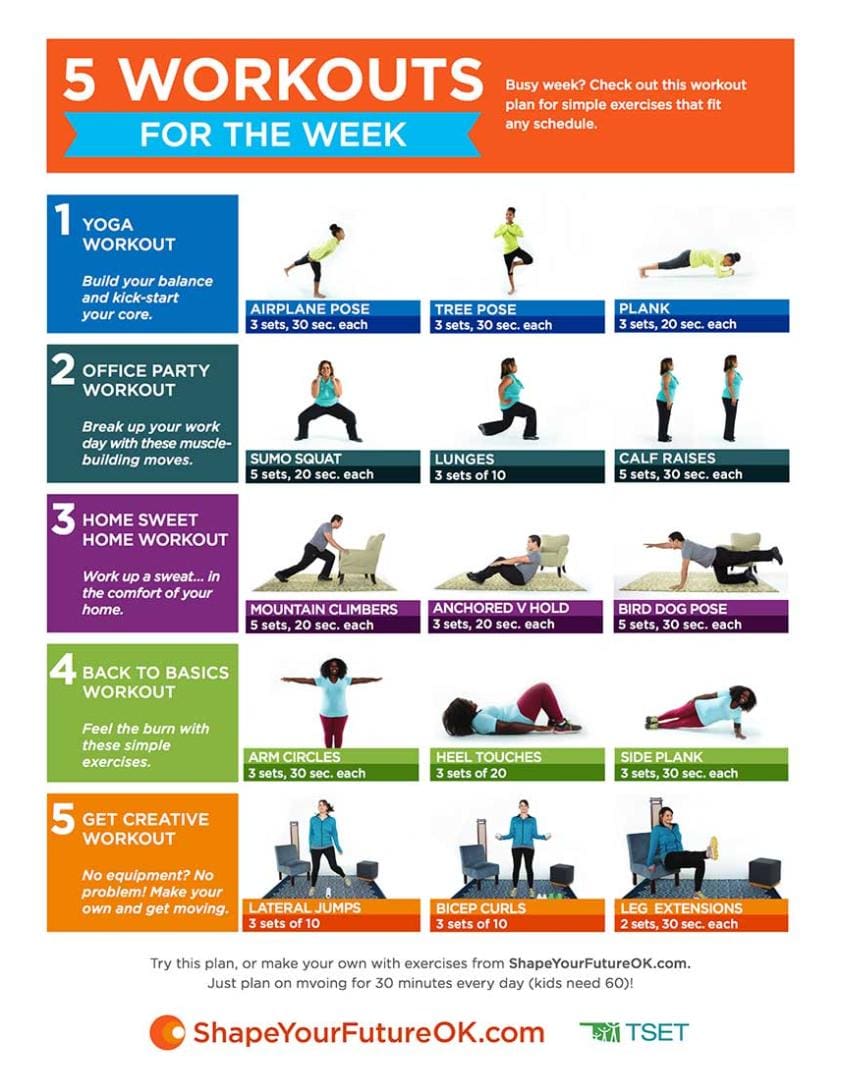 5 Days Workout Plan For Muscle Gain