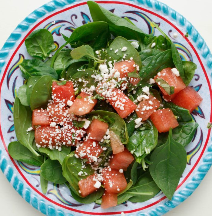 watermelon basil salad
