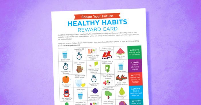 healthy habit rewards