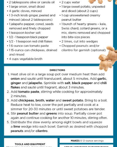 Sweet Potato Peanut Stew recipe