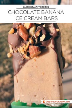 Quick healthy recipes: chocolate banana ice cream bars