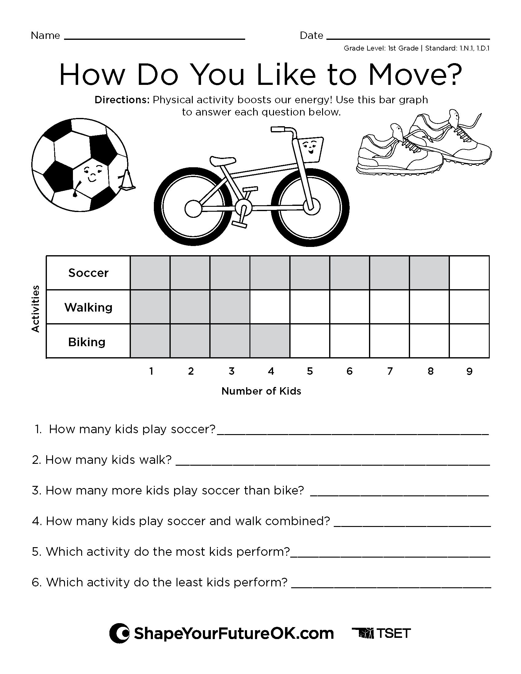 “How Do You Like to Move?” Worksheet: 1st Grade download