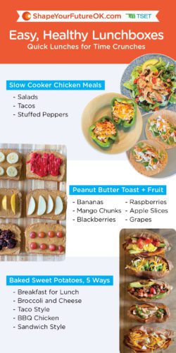 Easy, healthy lunchboxes quick lunches for time crunches