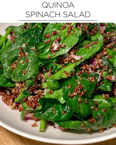 Quick healthy recipes: quinoa spinach salad