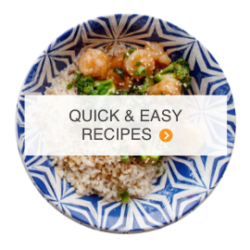 quick and easy recipes button