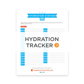 Hydration tracker button