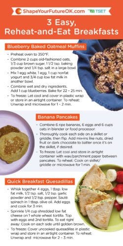 3 Easy, Reheat-and-Eat Breakfasts