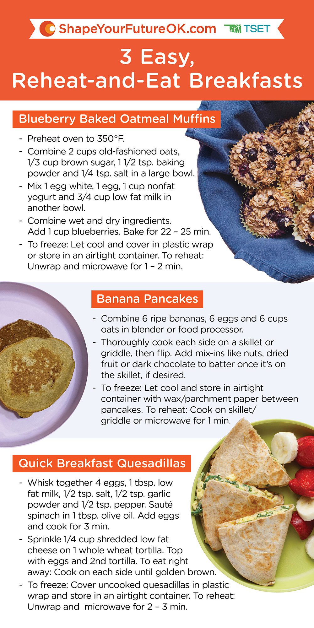 3 Easy, Reheat-and-Eat Breakfasts