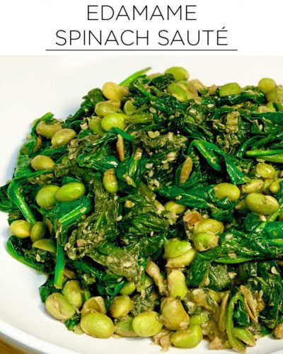 Edamame spinach saute recipe