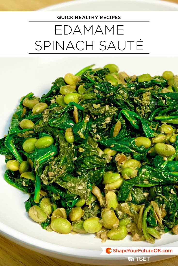 Edamame spinach saute recipe