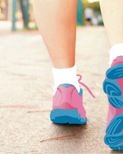 start a new healthy habit and walk daily