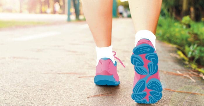 start a new healthy habit and walk daily