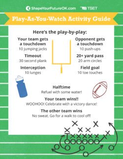 Play-As-You-Watch Football Activity Guide