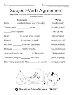 Subject-Verb Agreement Download