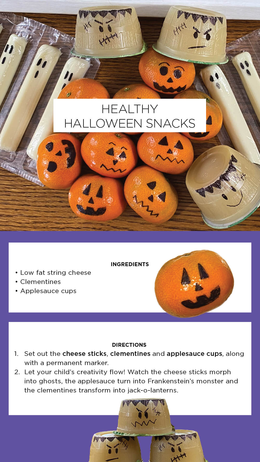 Healthy halloween snacks