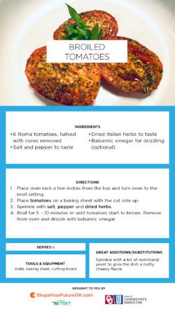 Broiled tomatoes