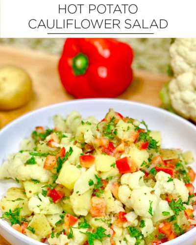 hot potato cauliflower salad