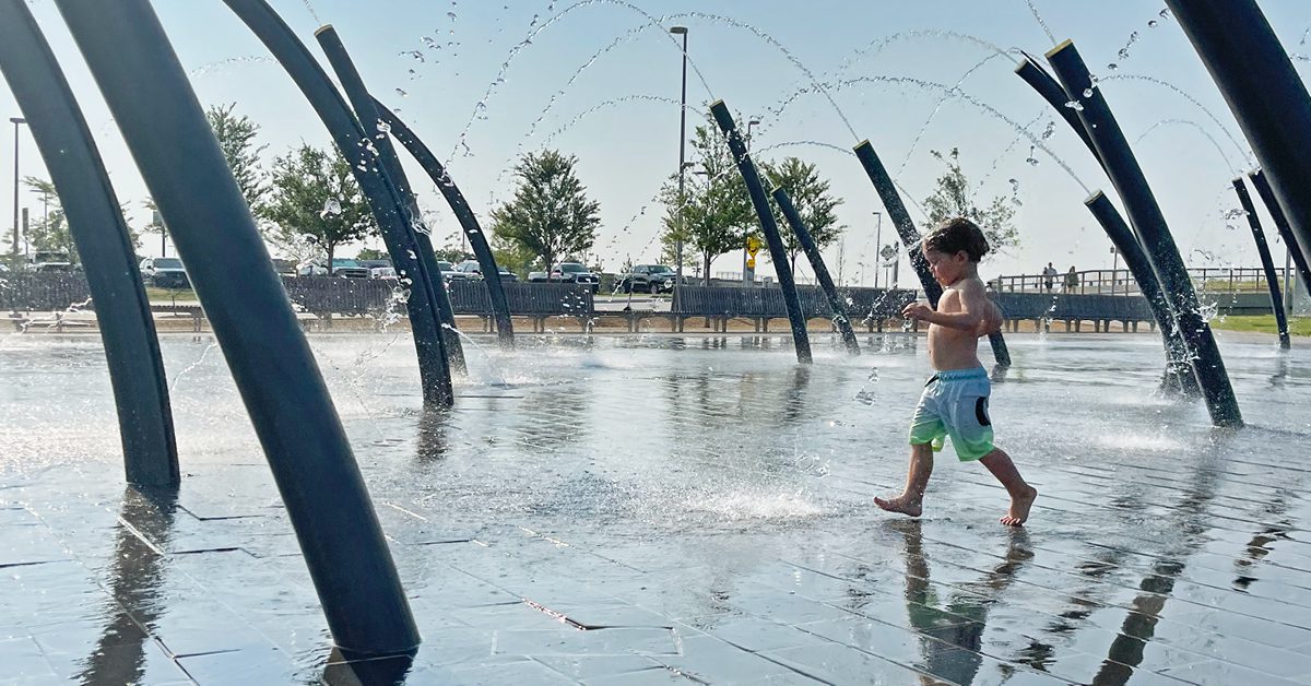 Stay cool at your local splash pad