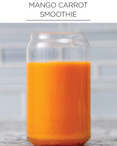 Mango Carrot Smoothie quickly healthy recipe