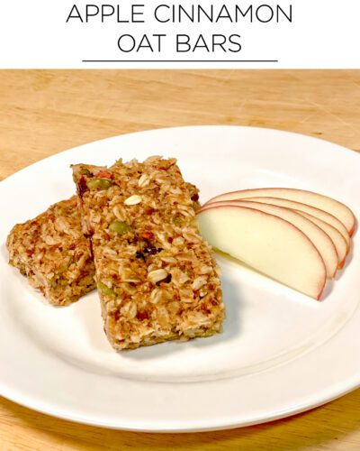 Apple cinnamon oat bars