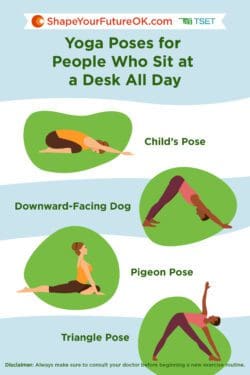 Yoga poses for people who sit as a desk all day