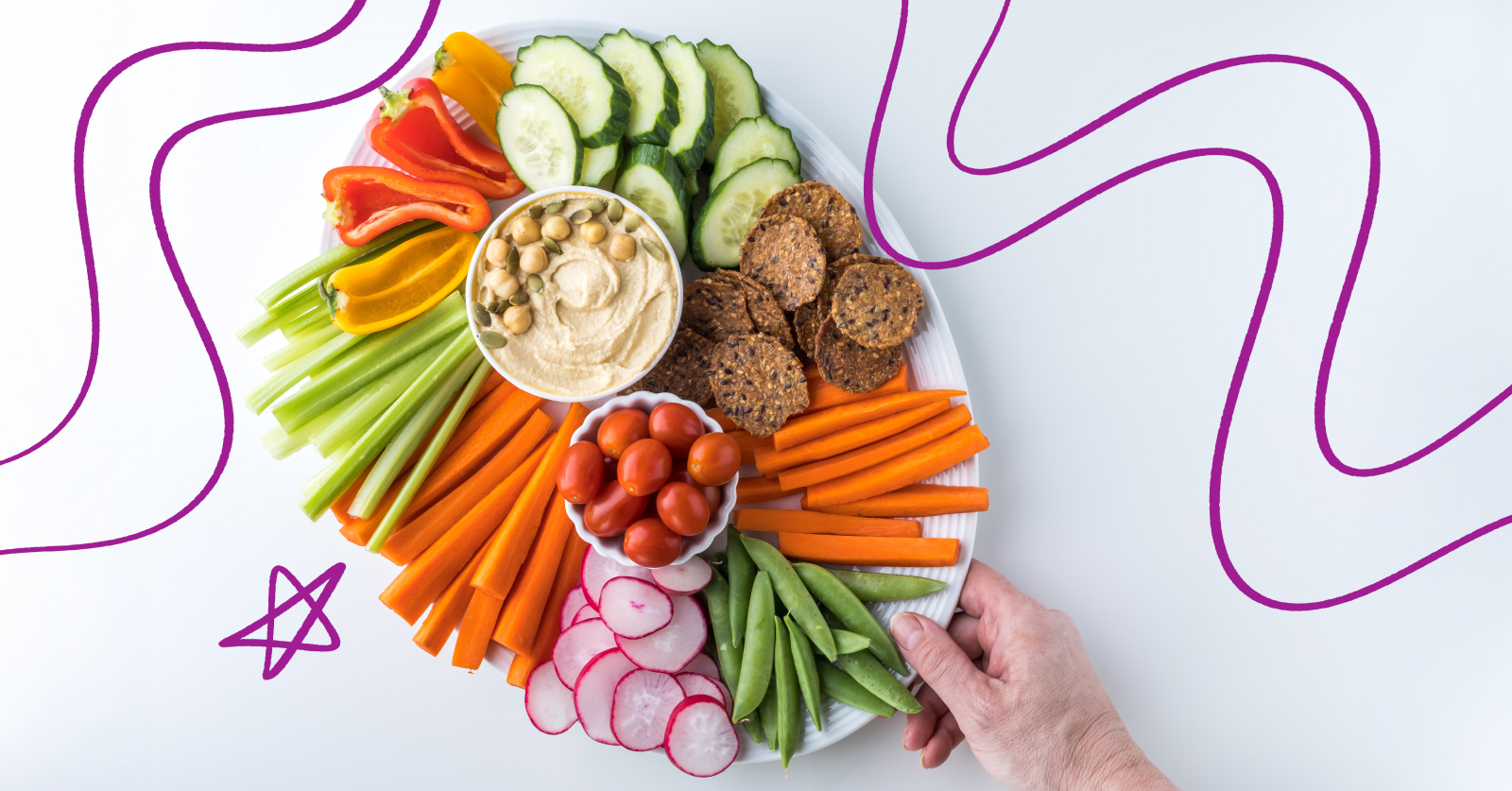Veggie Tray with dip